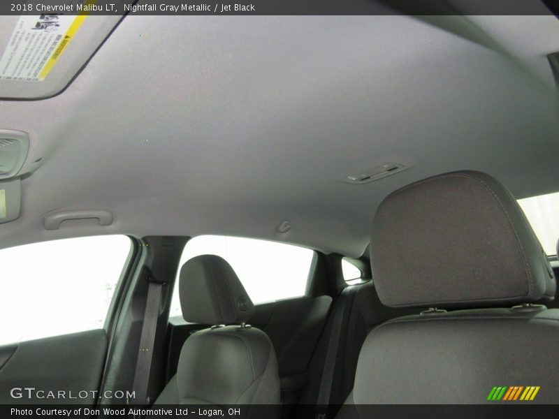Nightfall Gray Metallic / Jet Black 2018 Chevrolet Malibu LT