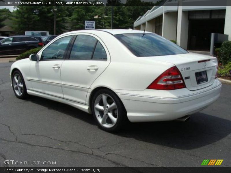 Alabaster White / Black 2006 Mercedes-Benz C 230 Sport