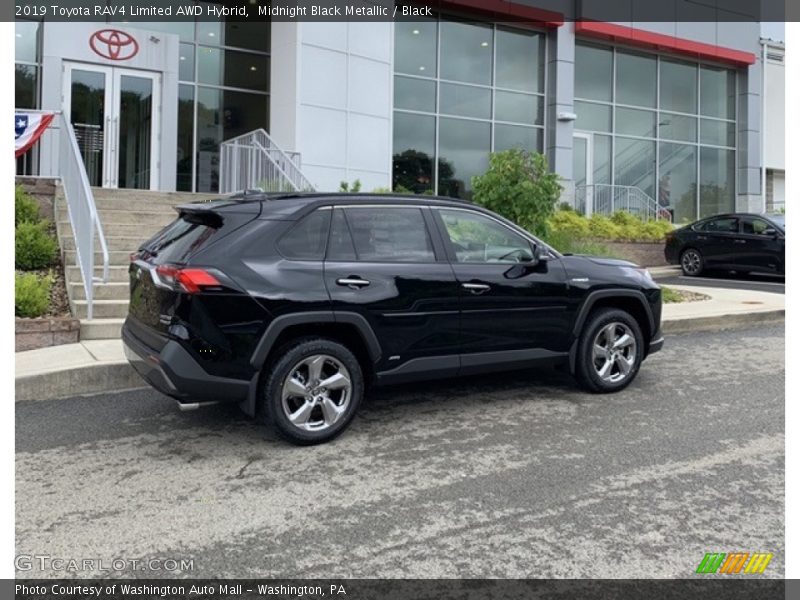 Midnight Black Metallic / Black 2019 Toyota RAV4 Limited AWD Hybrid