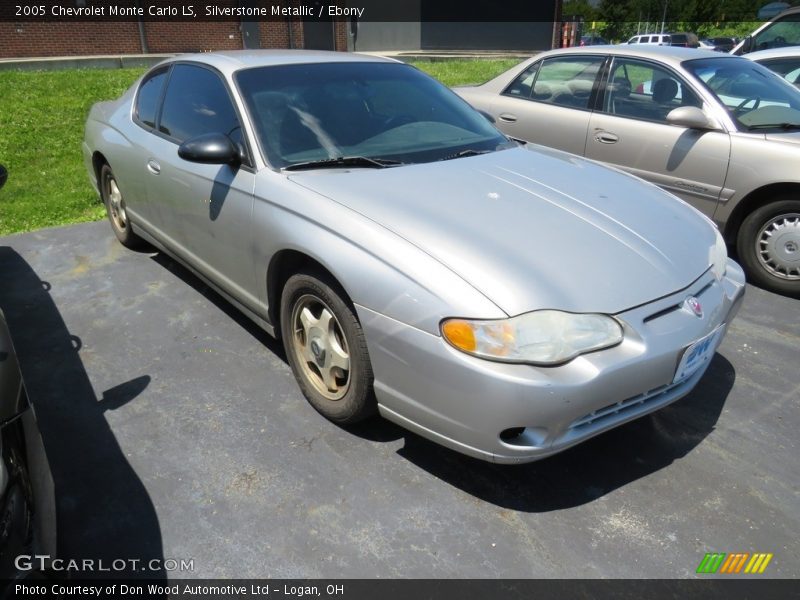 Silverstone Metallic / Ebony 2005 Chevrolet Monte Carlo LS