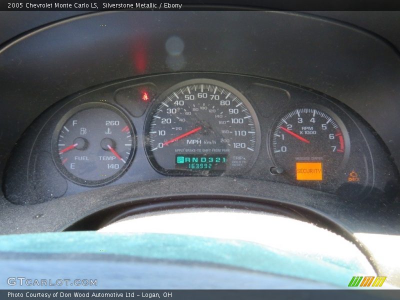 Silverstone Metallic / Ebony 2005 Chevrolet Monte Carlo LS