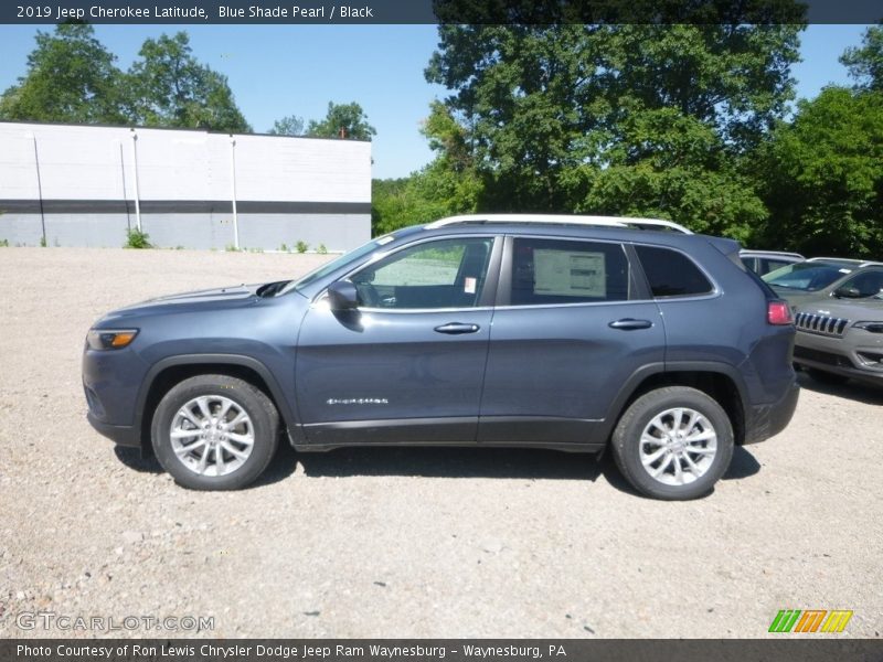 Blue Shade Pearl / Black 2019 Jeep Cherokee Latitude