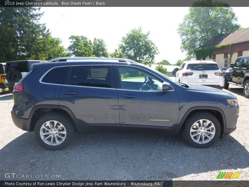 Blue Shade Pearl / Black 2019 Jeep Cherokee Latitude