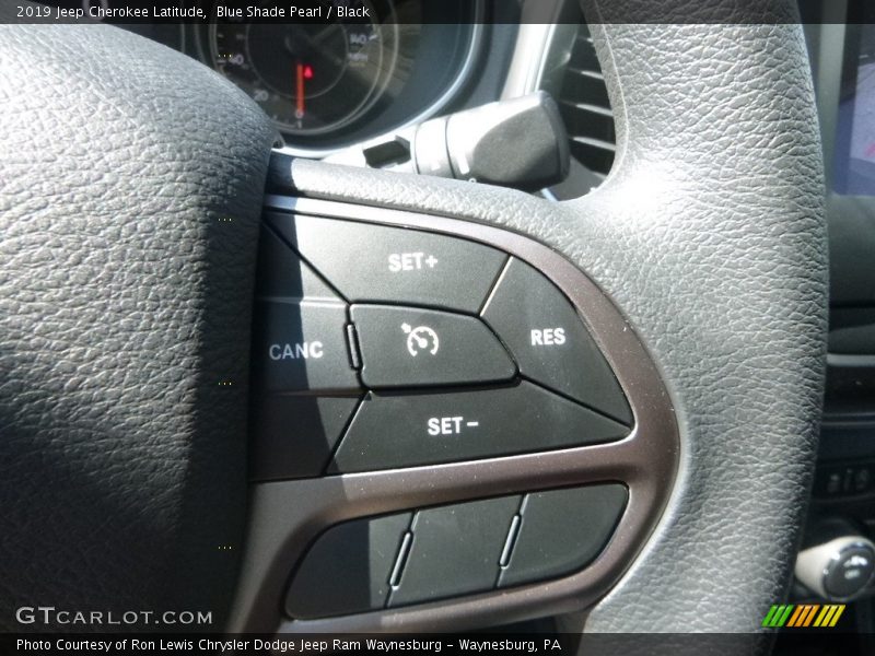 Blue Shade Pearl / Black 2019 Jeep Cherokee Latitude