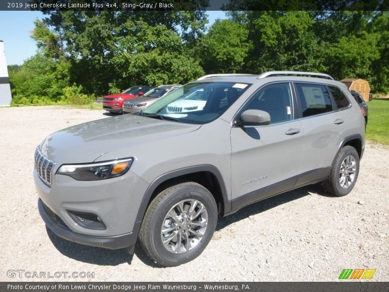 Sting-Gray / Black 2019 Jeep Cherokee Latitude Plus 4x4