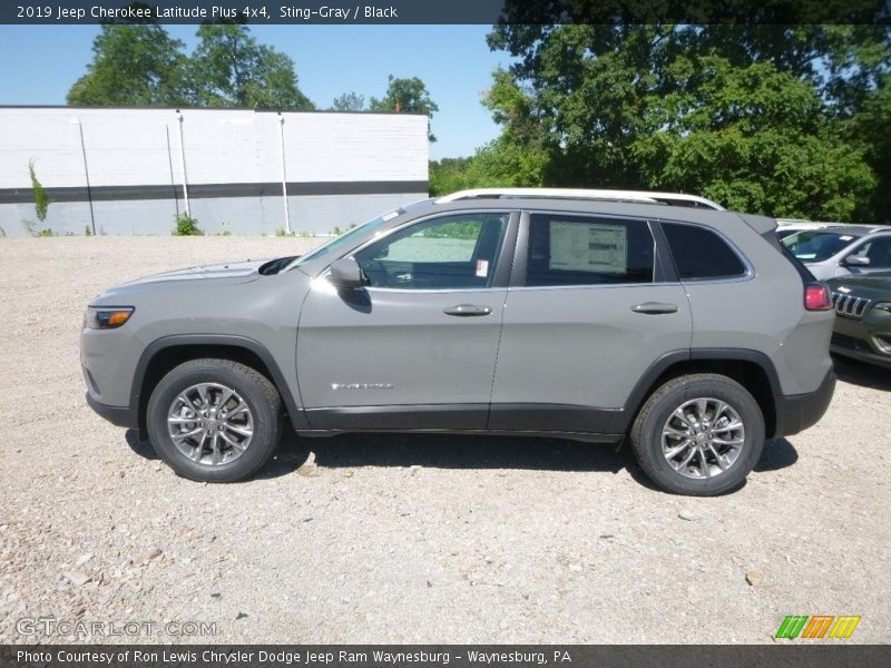 Sting-Gray / Black 2019 Jeep Cherokee Latitude Plus 4x4