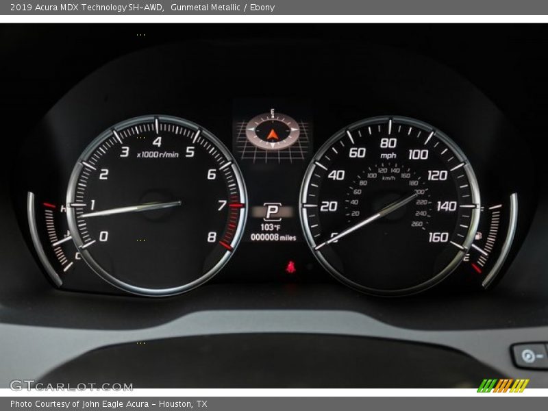 Gunmetal Metallic / Ebony 2019 Acura MDX Technology SH-AWD