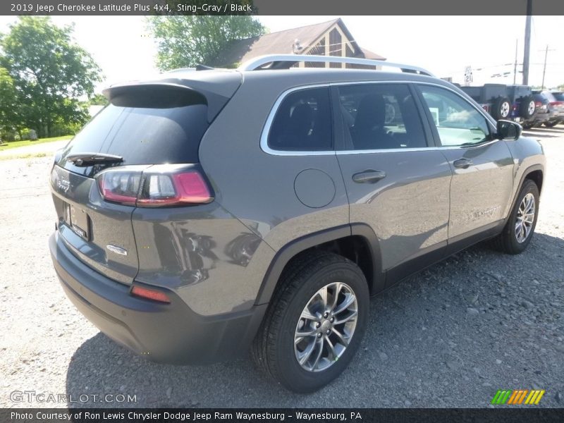 Sting-Gray / Black 2019 Jeep Cherokee Latitude Plus 4x4