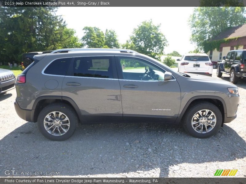 Sting-Gray / Black 2019 Jeep Cherokee Latitude Plus 4x4