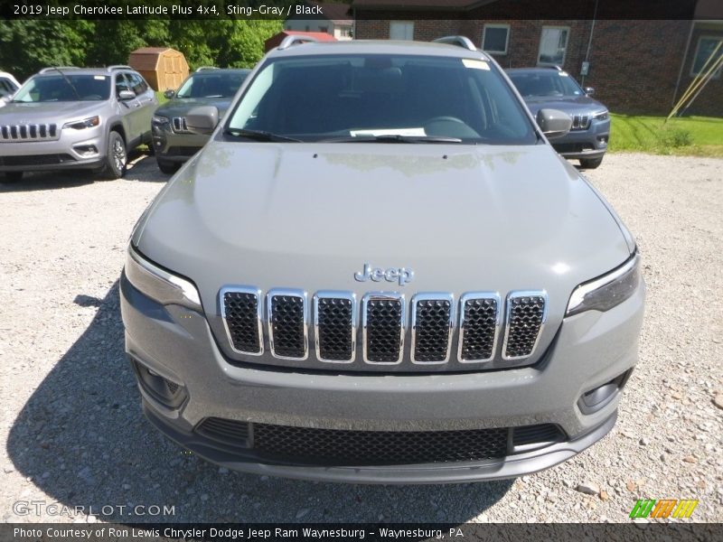 Sting-Gray / Black 2019 Jeep Cherokee Latitude Plus 4x4