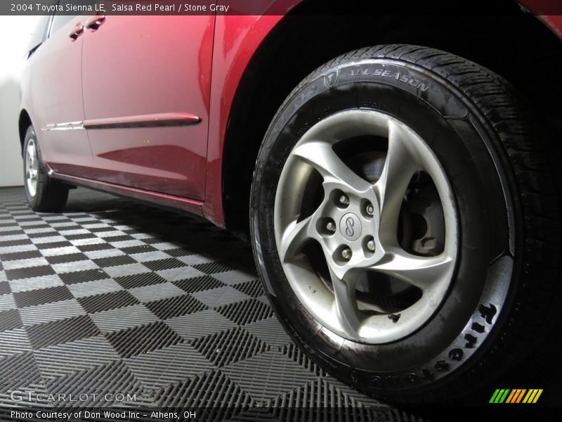 Salsa Red Pearl / Stone Gray 2004 Toyota Sienna LE