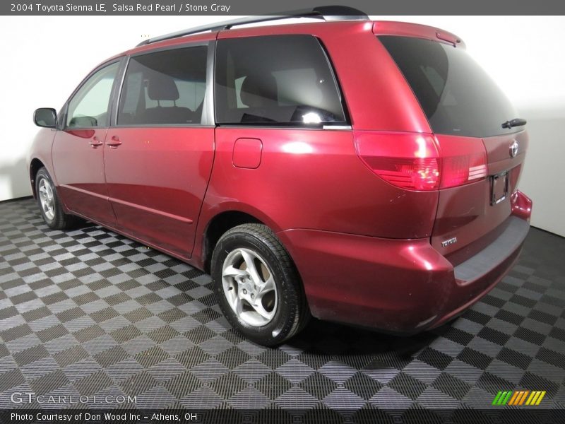Salsa Red Pearl / Stone Gray 2004 Toyota Sienna LE