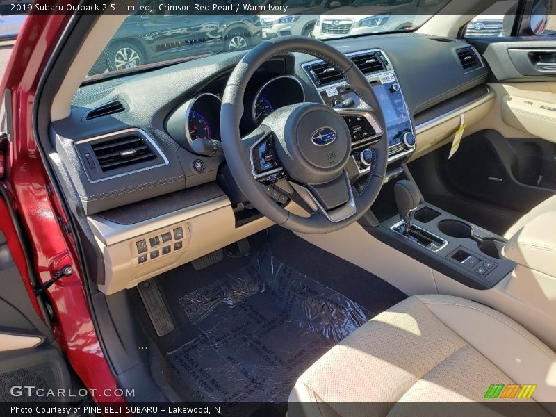 Crimson Red Pearl / Warm Ivory 2019 Subaru Outback 2.5i Limited