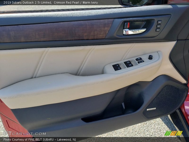 Crimson Red Pearl / Warm Ivory 2019 Subaru Outback 2.5i Limited