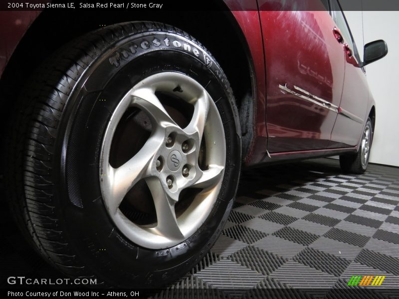 Salsa Red Pearl / Stone Gray 2004 Toyota Sienna LE