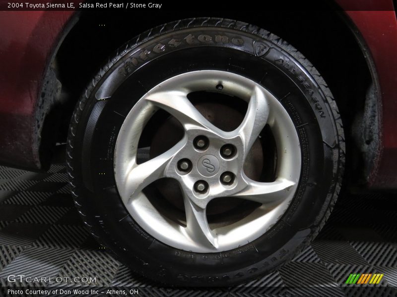 Salsa Red Pearl / Stone Gray 2004 Toyota Sienna LE