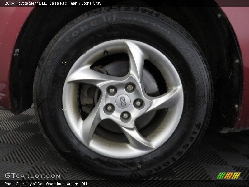 Salsa Red Pearl / Stone Gray 2004 Toyota Sienna LE