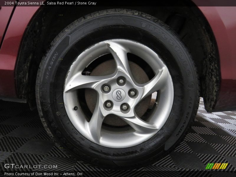 Salsa Red Pearl / Stone Gray 2004 Toyota Sienna LE
