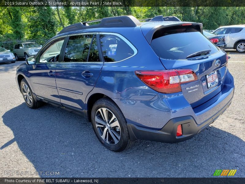 Abyss Blue Pearl / Slate Black 2019 Subaru Outback 2.5i Limited