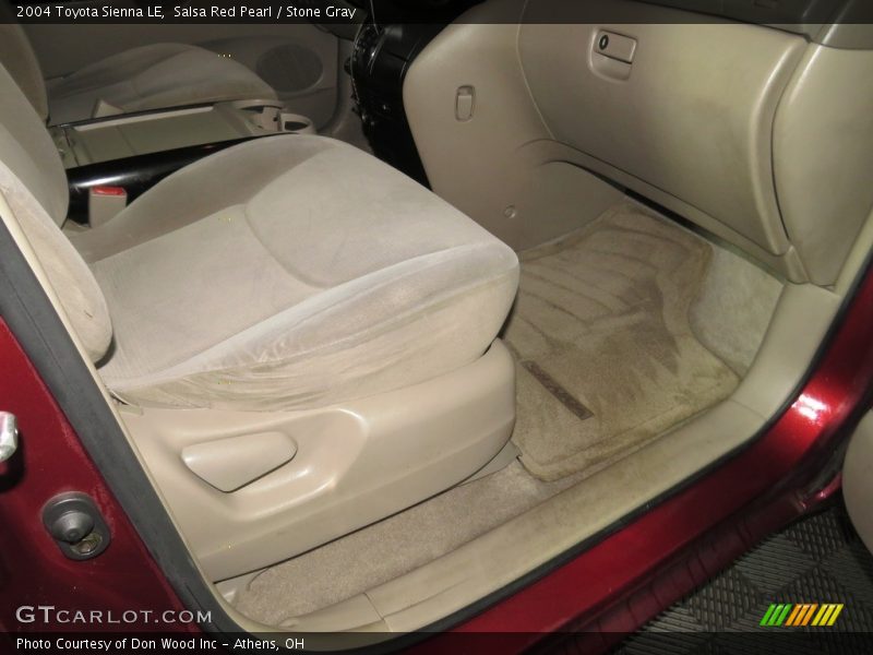 Salsa Red Pearl / Stone Gray 2004 Toyota Sienna LE