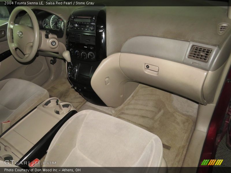 Salsa Red Pearl / Stone Gray 2004 Toyota Sienna LE