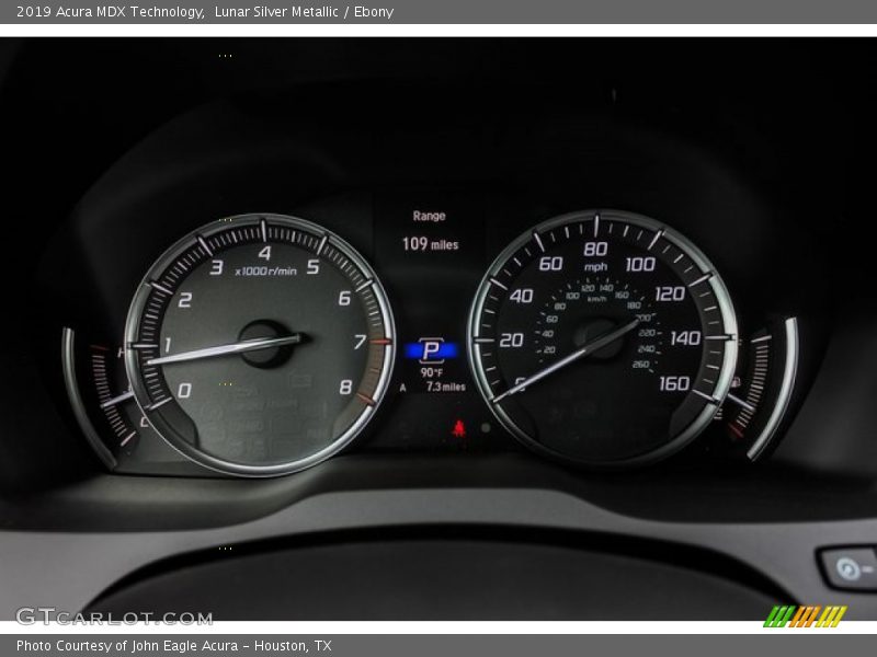 Lunar Silver Metallic / Ebony 2019 Acura MDX Technology