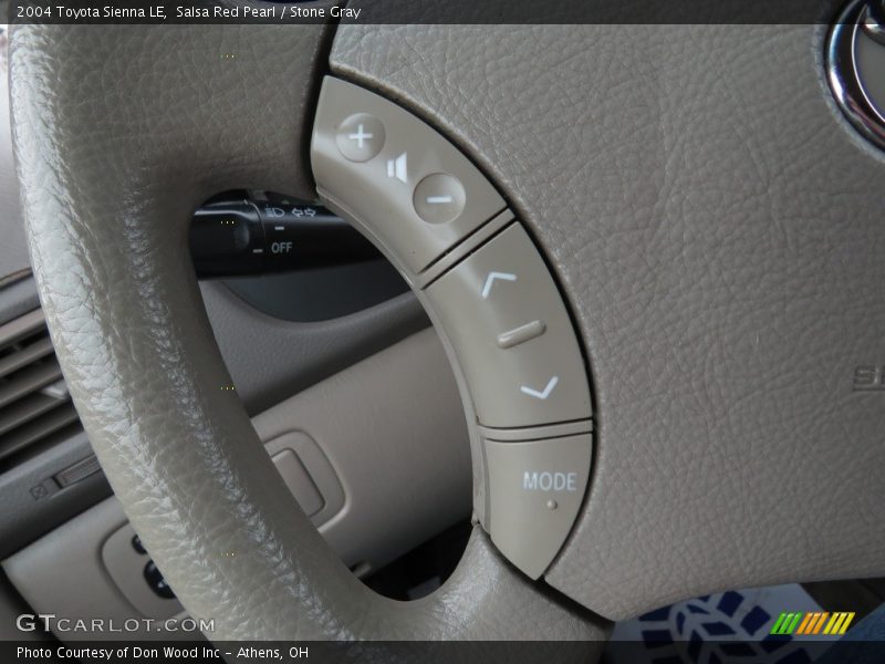 Salsa Red Pearl / Stone Gray 2004 Toyota Sienna LE