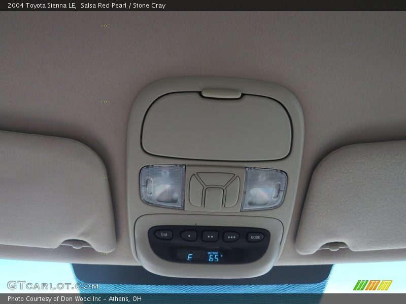 Salsa Red Pearl / Stone Gray 2004 Toyota Sienna LE