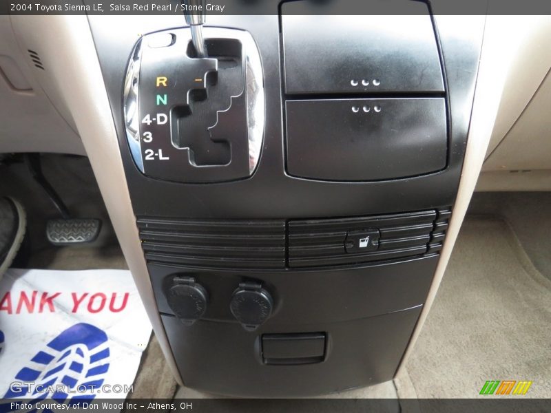 Salsa Red Pearl / Stone Gray 2004 Toyota Sienna LE