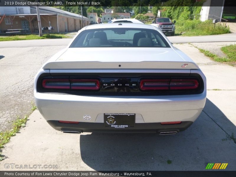 Triple Nickel / Black 2019 Dodge Challenger SXT AWD