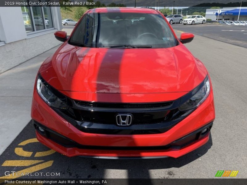 Rallye Red / Black 2019 Honda Civic Sport Sedan
