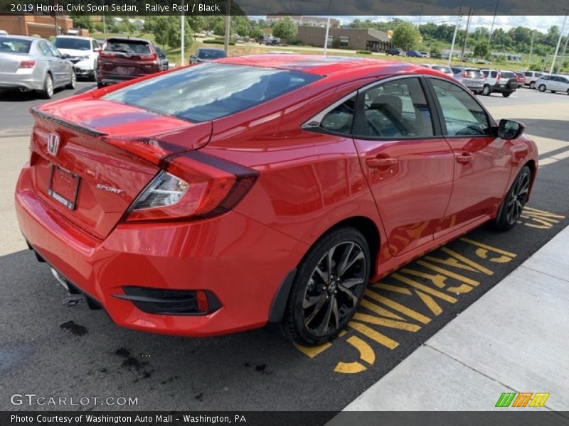 Rallye Red / Black 2019 Honda Civic Sport Sedan
