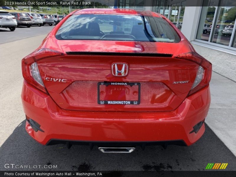 Rallye Red / Black 2019 Honda Civic Sport Sedan