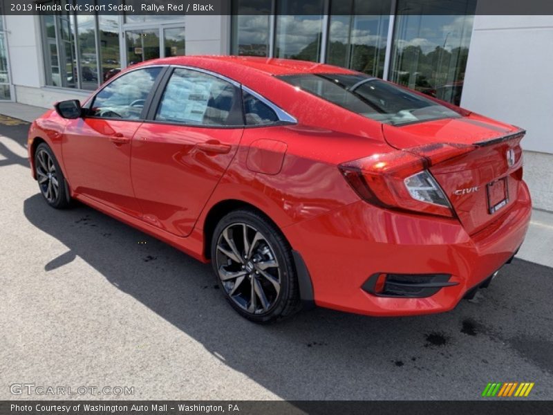 Rallye Red / Black 2019 Honda Civic Sport Sedan