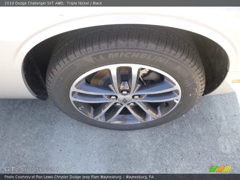Triple Nickel / Black 2019 Dodge Challenger SXT AWD