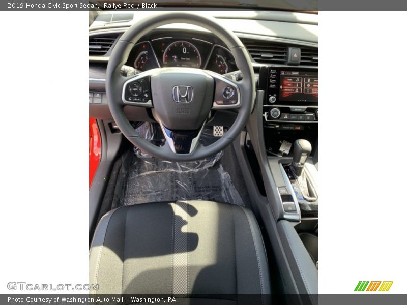 Rallye Red / Black 2019 Honda Civic Sport Sedan