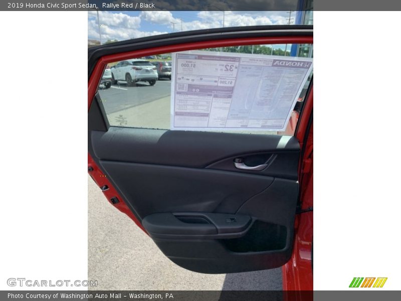 Rallye Red / Black 2019 Honda Civic Sport Sedan