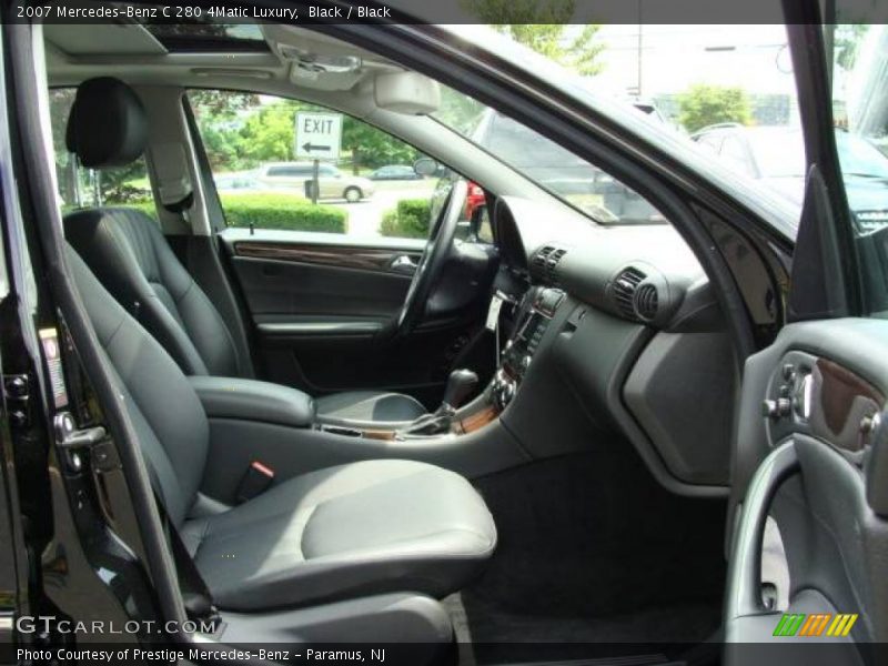 Black / Black 2007 Mercedes-Benz C 280 4Matic Luxury