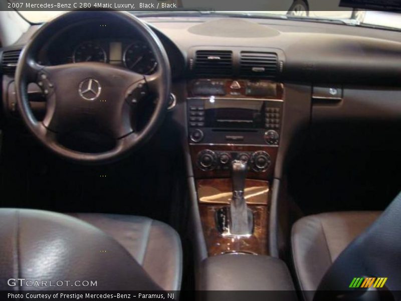 Black / Black 2007 Mercedes-Benz C 280 4Matic Luxury