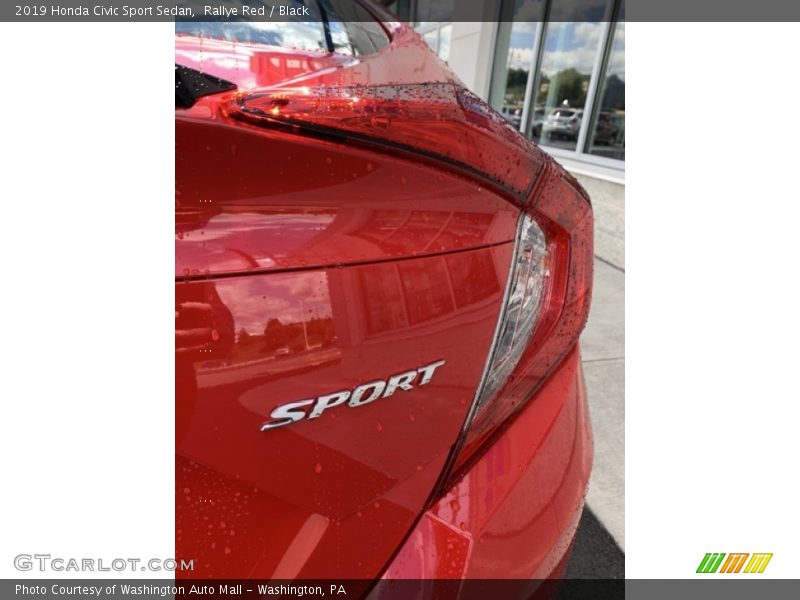 Rallye Red / Black 2019 Honda Civic Sport Sedan