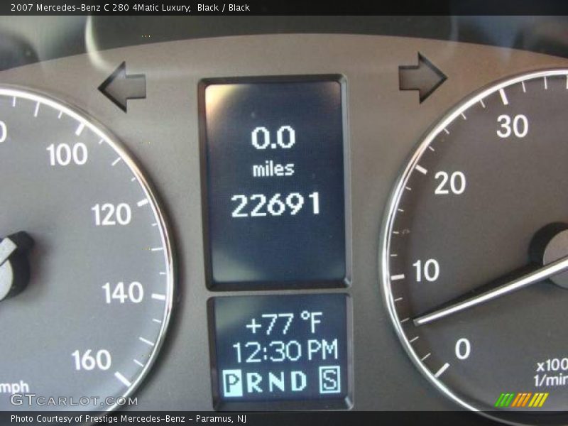 Black / Black 2007 Mercedes-Benz C 280 4Matic Luxury