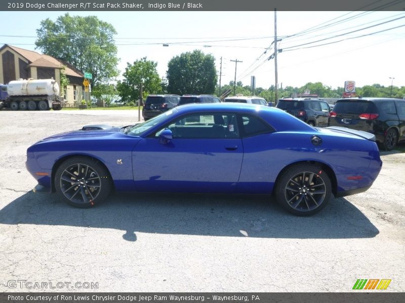 Indigo Blue / Black 2019 Dodge Challenger R/T Scat Pack Shaker