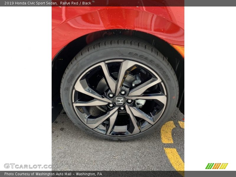 Rallye Red / Black 2019 Honda Civic Sport Sedan