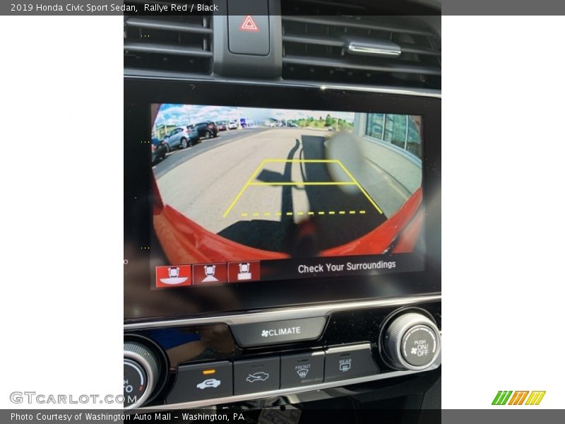 Rallye Red / Black 2019 Honda Civic Sport Sedan