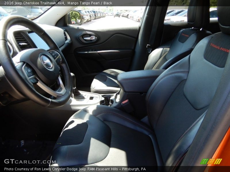 Mango Tango Pearl / Black 2016 Jeep Cherokee Trailhawk 4x4