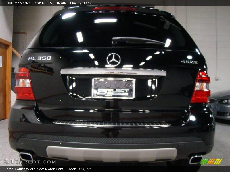 Black / Black 2008 Mercedes-Benz ML 350 4Matic