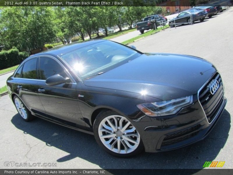 Phantom Black Pearl Effect / Black 2012 Audi A6 3.0T quattro Sedan