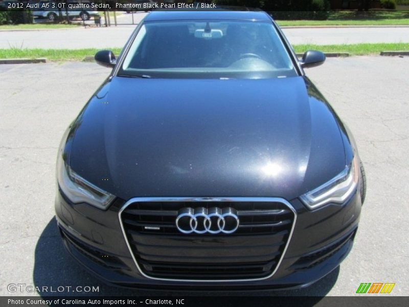 Phantom Black Pearl Effect / Black 2012 Audi A6 3.0T quattro Sedan