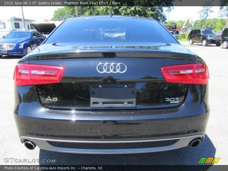 Phantom Black Pearl Effect / Black 2012 Audi A6 3.0T quattro Sedan