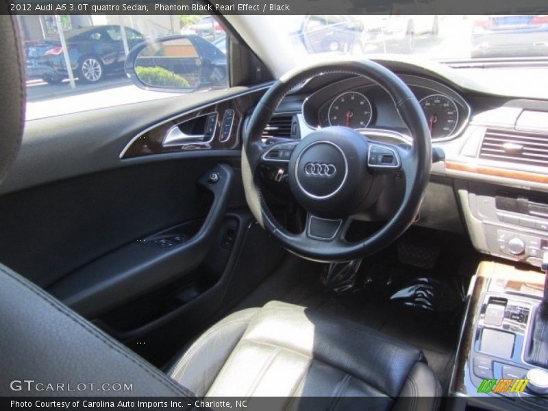 Phantom Black Pearl Effect / Black 2012 Audi A6 3.0T quattro Sedan